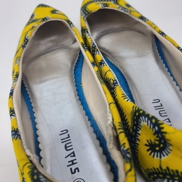 Yellow Patterned Flats - Picture 7 of 15